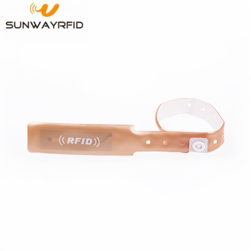 860-960mhz UHF PVC Disposable Access Ticket Wristband