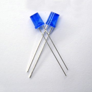 Ультра-яркий синий 5-миллиметровый вогнутый светодиод с плоским верхом