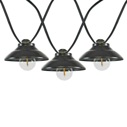 UL E12 G40 120V LED String Light - Bistro Lamp Mantle Palace, 11FT, 10LT, 12*12*12", 20AWG XTW Wire