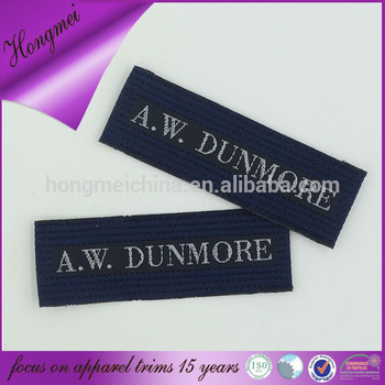 100% polyester custom garment labels designer labels for garment