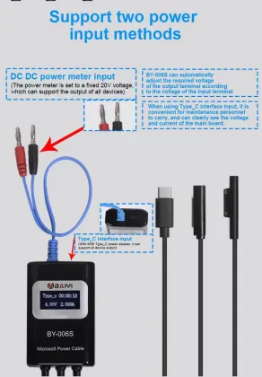 BY-006S LED Laptop Tablet Detect Test Boot Cable for Microsoft Surface Repair Tool