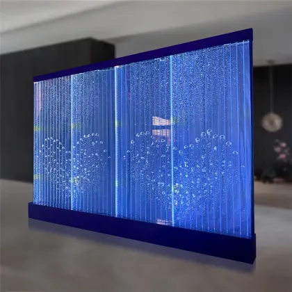 Acrylic Aqua Bubble Water Wall Design for Indoor Decor and Lobby Partition