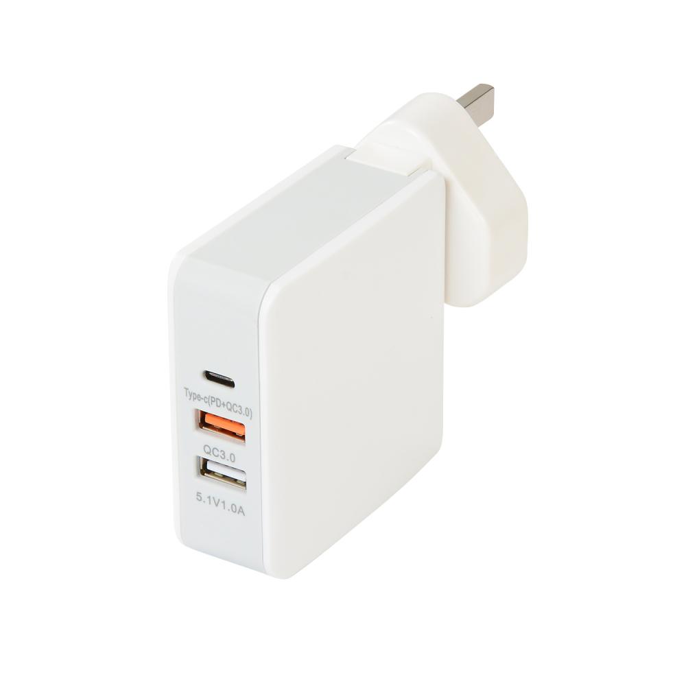 PD45W Caricabatteria da viaggio con presa multipla tipo C UK Plug