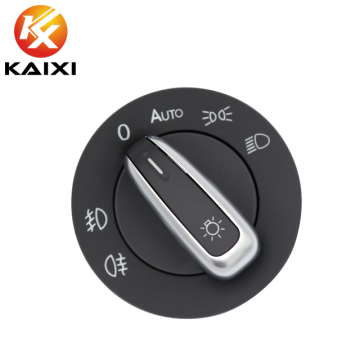 5ND941431B Auto Switch Headlight Switch for VW Golf Jetta MK5 MK6 GTI Passat B6 B7 CC Tiguan Turan - Chrome