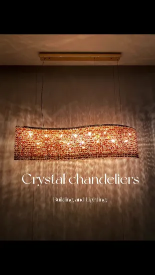 Modern Style crystal beads ceiling light for home and hotel