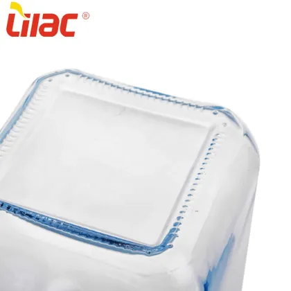 Lilac round glass kimchi/pickle jar