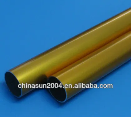 Golden Anodized Aluminium pipe