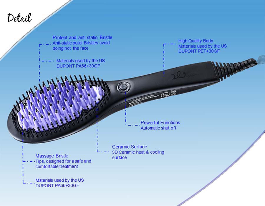 Wonderer Straightener Hair Brush