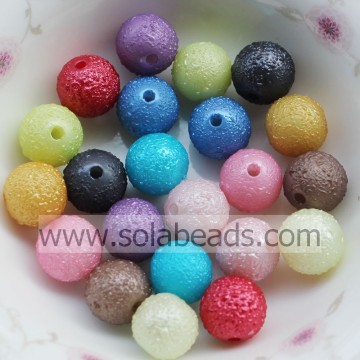 Xmas Decoration 6mm Plastic Round Gemstone Imitation Swarovski Beads