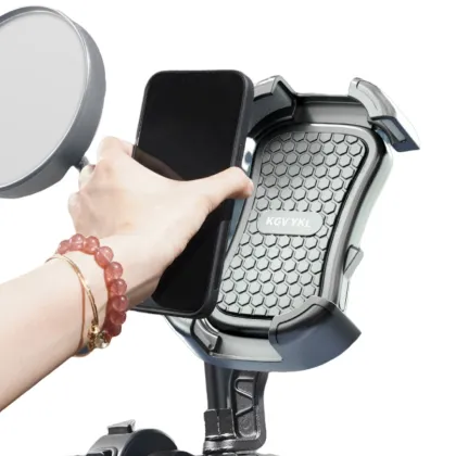 Factory Supply Universal Mobile Phone Holders - Black Motorcycle Phone Holder & Accessories