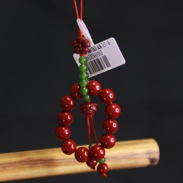 collar de cuentas de cinabro