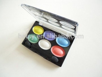 cosmetic 6 colors eyeshadow/shimmer colors eyeshadow