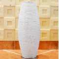 Chinese White & Brown Grey Bamboo Floor Vase Large Handcraft Big Home Decor Craft Flower Pot For Wedding Decoration Floor Vase