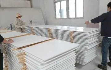 Personalized Matt Glacier White Polyester Solid Surface Sheet Fro Interior Brick Walls