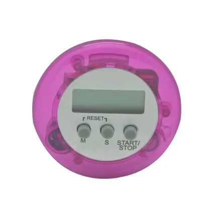 Colorful round magnetic three press digital timer