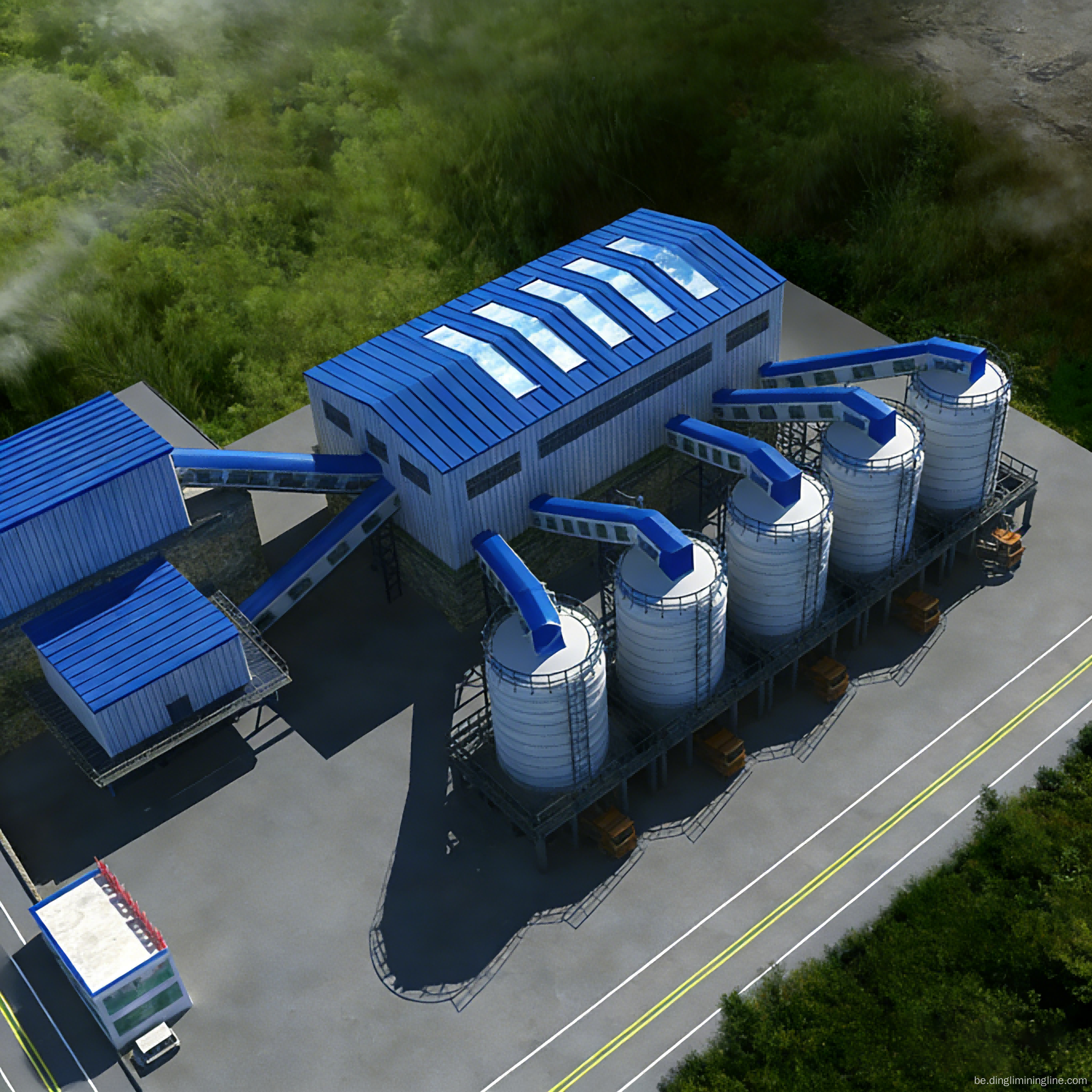 Лінія па вытворчасці вапняка магутнасцю 450-500 TPH