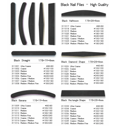 Black Banana Halfmoon Nail File Hot-seeling In Hotel