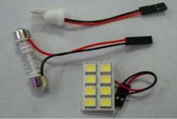 5050 8 SMD Festoon Dome light 8 Led light panel T10 adapters+ Festoon Dome Adapters,led pendant light