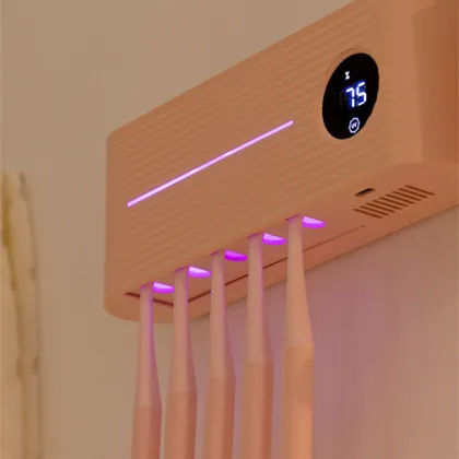UV Toothbrush Sterilizer Holder with LED