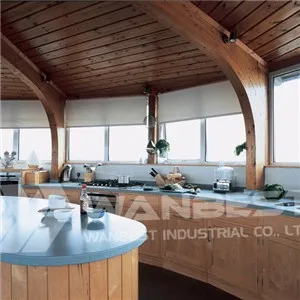 Corian Blue Kitchen