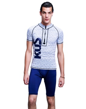 Men's New Design Short Sleeve Rash Guard Anti-UV