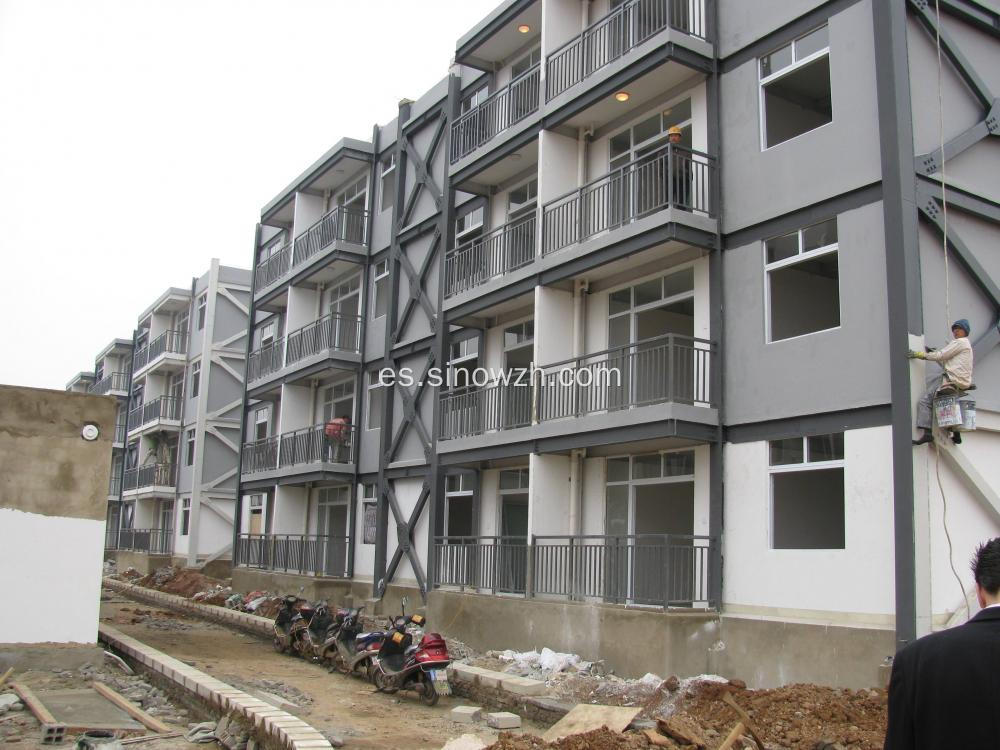 Edificio de apartamentos con estructura de acero ligero de alto ascenso