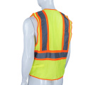 reflective road traffic safety warning vest with pocket