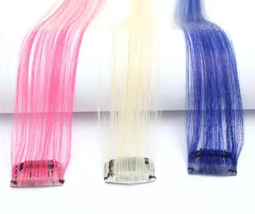 clip in hair extension rainbow, one piece colorful hair extension clip in ombre color