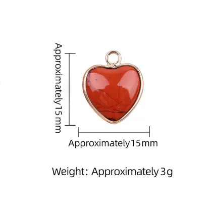 Yellow Jade Love Heart Charms Pendant for Making Jewelry