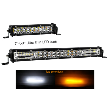 IP68 Dual Row White Amber LED Light Bar