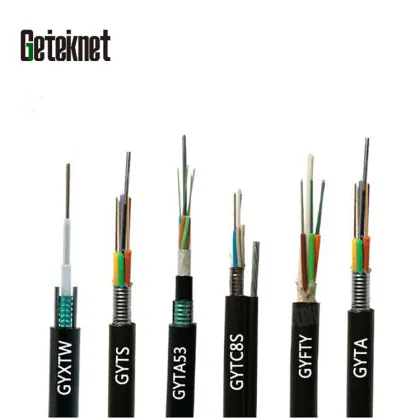 Geteknet GYTS 96 Core Black PE Outdoor Fiber Optic Cable for Internet Networks