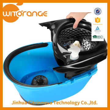 Witorange New Design big Bucket with Detergent Bottle hand press Cleaning Mob with Plug Easy Clean Tools Mops