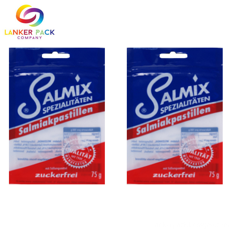 Custom Printed Plastic 3 Side Seal Sachet