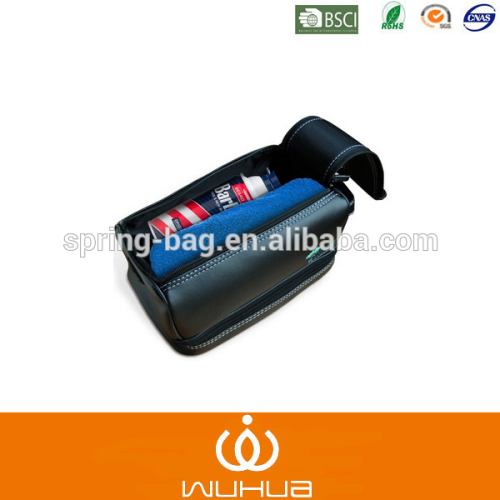 men leather pouch bag/ toiletry bag for travel