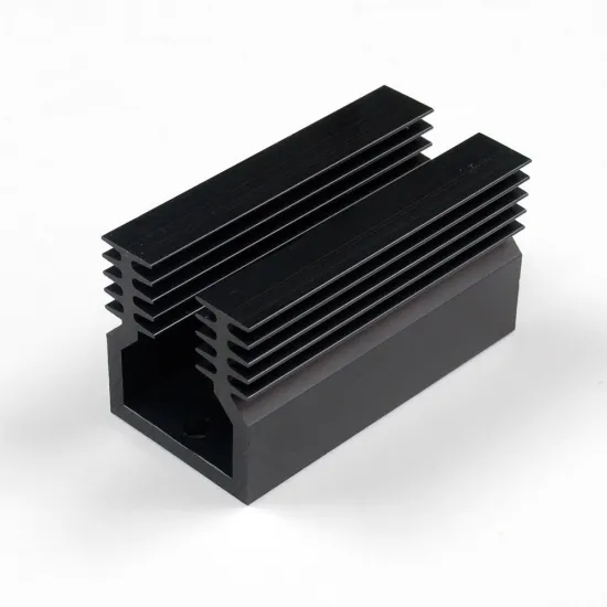 Black extruded aluminum heatsink profile