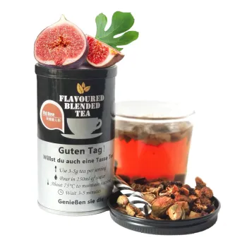 Popular High-Quality Natural Caramel Almond FIG Rose Flavor Jar Tea