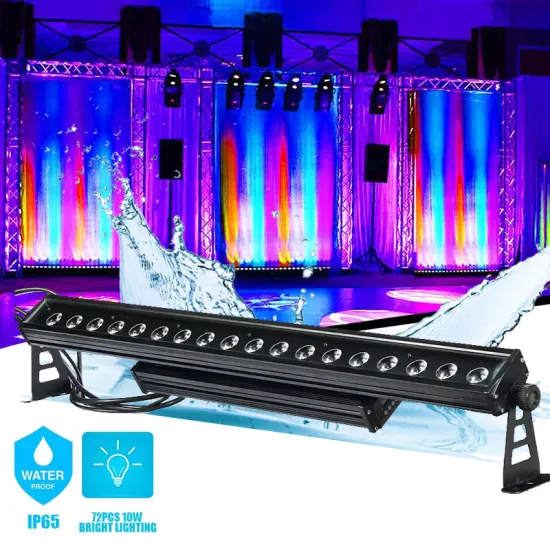 LED Wall Washer 18W - 120V RGBCW Stage DJ DMX512 Flood Light