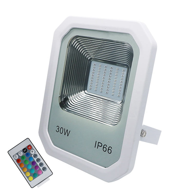 Rgb Led Flood Light With Remote