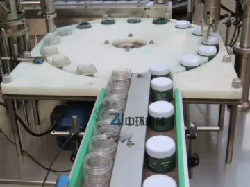 Pigment  filling and capping machine