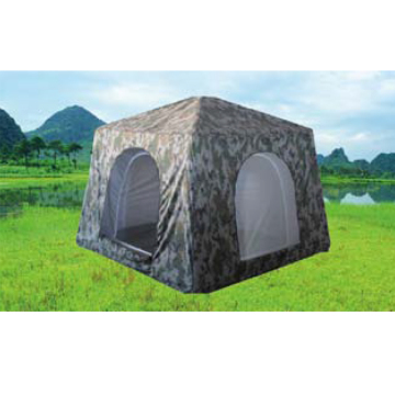 Independent camouflage inflatable military tent
