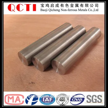 ASTM B348 Gr1Gr2 Gr5 titanium round bar from china shaanxi baoji