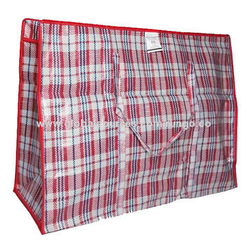 Jumbo Zipper Woven Storage Laundry Bag