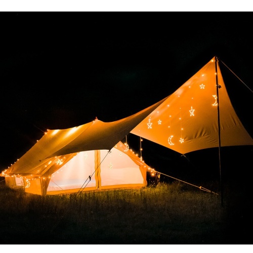 Hexagon sky curtain