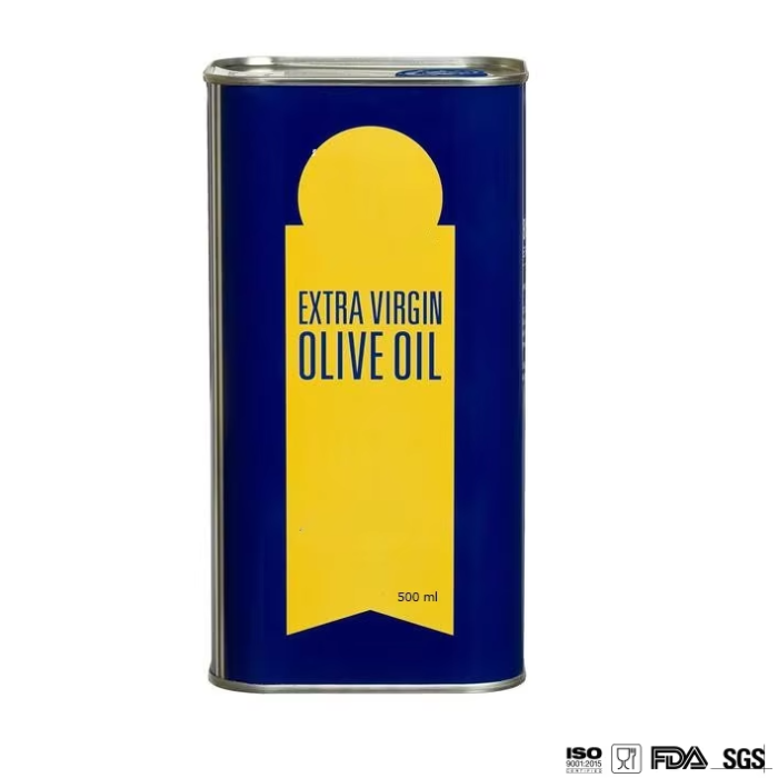 DADI Square Narrow 500ml Olive Oil Tin Container