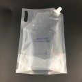 Custom logo 3L transparent liquid nozzle bag