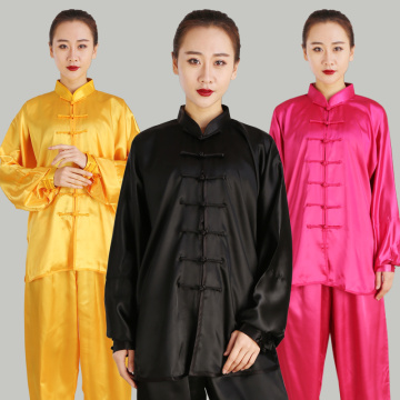 Unisex fake silk Blend Kung Fu Tai Chi Uniform Martial Arts Wear