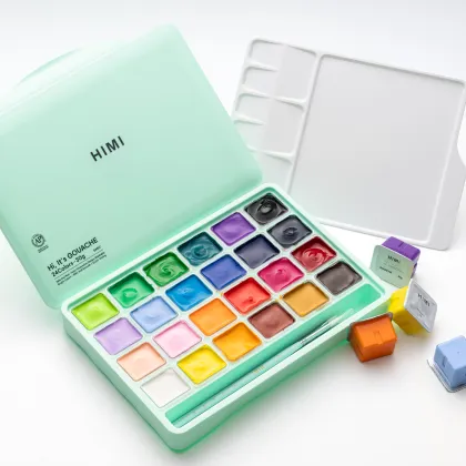 Himi Miya Gouache Artist New 24 Colors Paint Jelly Gouache Paints