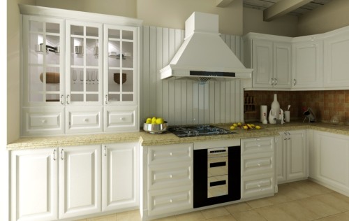 Melamined Faced Chipboard MFC Kitchen Cabinet