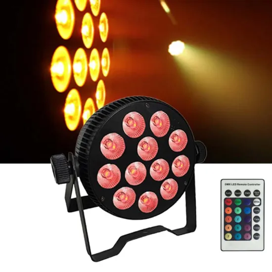 Wholesale 12X8W 6in1 RGBWA+UV LED Par Light with IR Remote Control and DMX