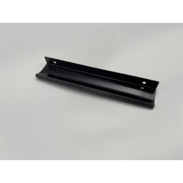 Alça de gabinete de alumínio preto 6063
